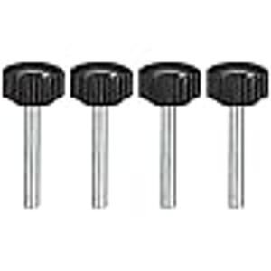 uxcell M4 x 30mm Knurled Clamping Knobs - 4 Pcs